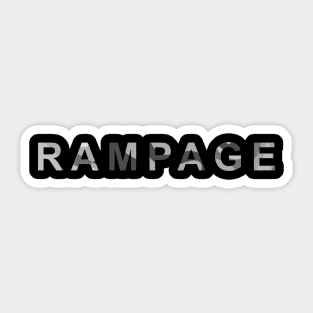 Rampage Grayscale Sticker